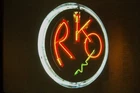 1970s RKO Pictures Neon Sign Movie Theater Logo Vintage 35mm Slide