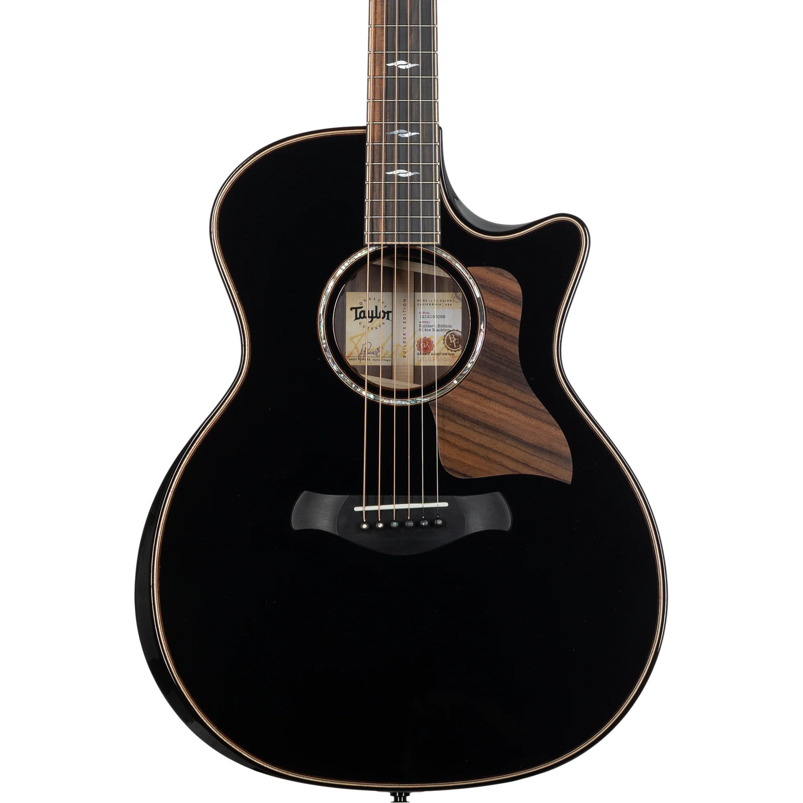 Taylor Next Gen Builder's Edition 814ce Acoustic Electric Guitar - Blacktop