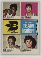 1974-75 Topps Bob McAdoo Ernie DiGregorio #83 HOF 9hx