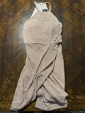 Crystal doll Semi Sheer Halter Gown size 5 short