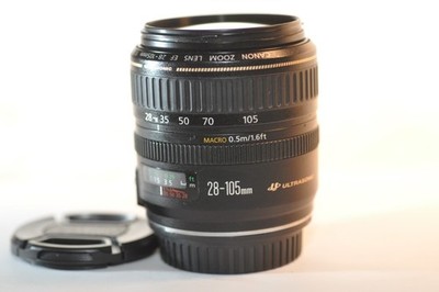 Canon EF 28-105mm f/3.5-4.5 USM II FX lens READ NO AF manual focus ONLY for EOS