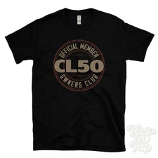 OFFICIAL MEMBER CL50 OWNERS CLUB T-SHIRT motorcycle biker gift retro logo