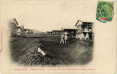 PC MADAGASCAR VUE D'UNE PARTIE DU QUARTIER MILITAIRE AU CAMP D'AMBRE (a76264)