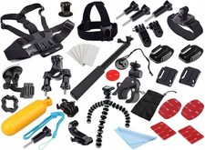 43pc Mounts & Holders Accessory Kit for Action Camera