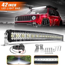 42 Roof 880w Tri-row Led Light Bar Spot Flood Combo Off-road Truck For Jeep Suv 42 Roof 880w Tri-row Led Light Bar Spot Flood Combo Off-road Truck For Jeep Suv