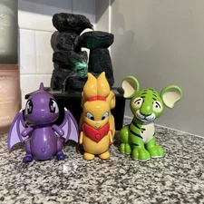 Vintage Neopets Thinkway Electronic Interactive Pet Shoyru Kougra and Usul Lot