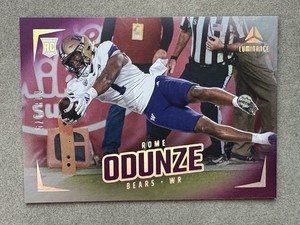 Rome Odunze 2024 Panini Luminance - Rookies #185 Purple #'d 018/175 (RC)