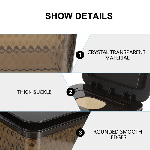  2 szt. Pojemnik na chusteczki Uchwyt na pudełko z pokrywką Chusteczki na twarz Pudełka Przechowywanie serwetek - Zdjęcie 9 z 12