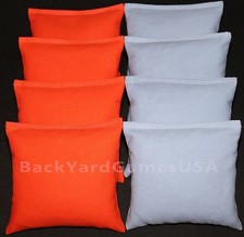 CORNHOLE BEAN BAGS Orange  Lite Blue 8 ACA Regulation Corn Hole Game Bags