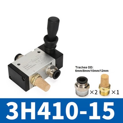 3H210-08 2Position 1/2" BSPT Hand Operated Pneumatic Valve Rotary Manual Control - Picture 27 of 27