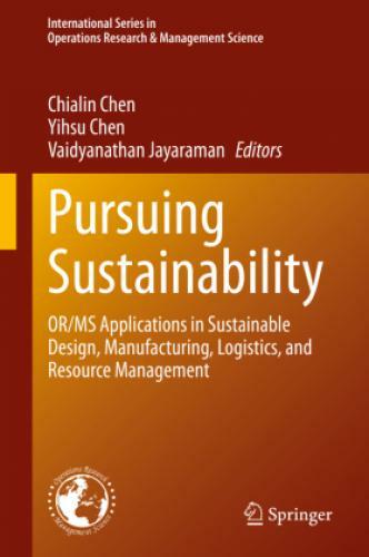 Thumbnail - Pursuing Sustainability Or/ms Applications In Sustainable Design,