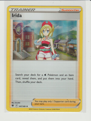 Irida Holo Rare Pokemon Card Astral Radiance 147/189 | eBay