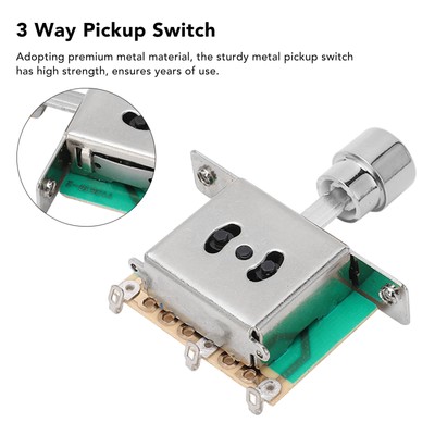 Gitarre 3 Wege Toggle Switch High Strength Metall Elektrische Gitarre Pickup BHC