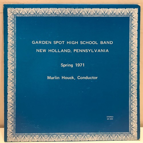 Garden Spot High School Band Spring 1971 LP New Holland PA eBay