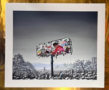 Jeff Gillette x Roamcouch Ruined Sign Collab Neo Tokyo  art print Bottleneck