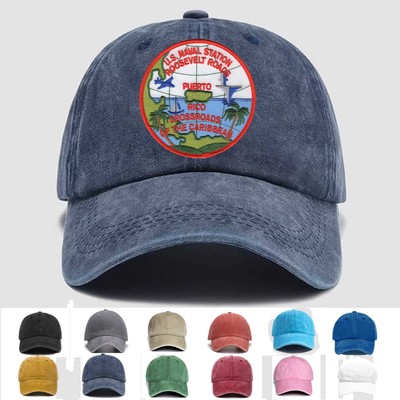 Custom Embroidered Hat Roosevelt Roads Puerto Rico Naval Station, Veteran Cap