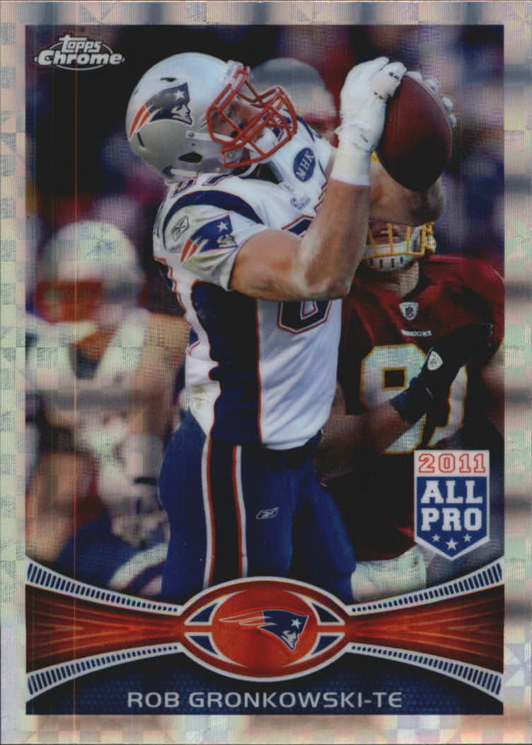 2012 Topps Chrome Xfractor #12 Rob Gronkowski - NM-MT