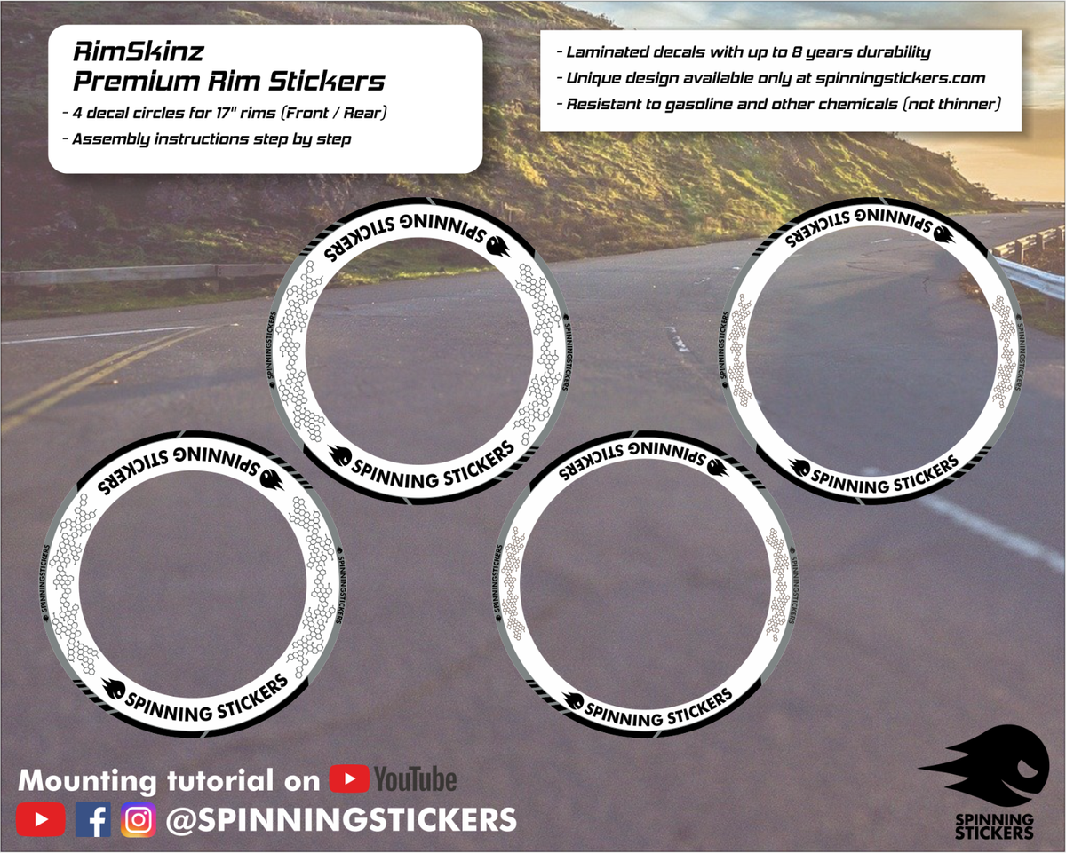 Wheel Stickers Roulette Wheel Rim Tape Motorcycle Decals Graphics