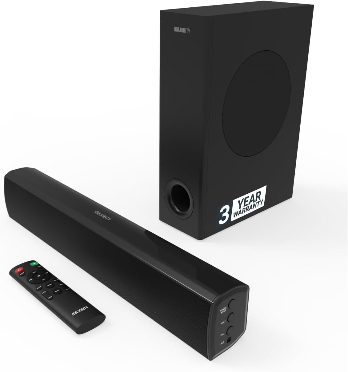 Bluetooth Soundbar with Subwoofer 100 W Sound bar for TV 2.1 Stereo TV Sound Bar-image