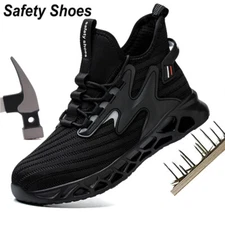 Safety Steel Toe Cap Work Shoes Indestructible Boots Mens Breathable Sneakers