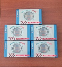 Lot of 5 BASF 353 CR II-Live 90 min Blank Audio Cassette Tape Germany c.1994-95