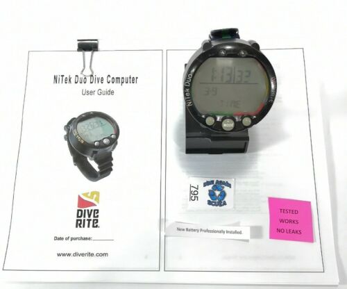 Dive Rite Nitek Duo Wrist Scuba Dive Computer Air / Nitrox Ready Watch      #795 - 第 1/8 張圖片