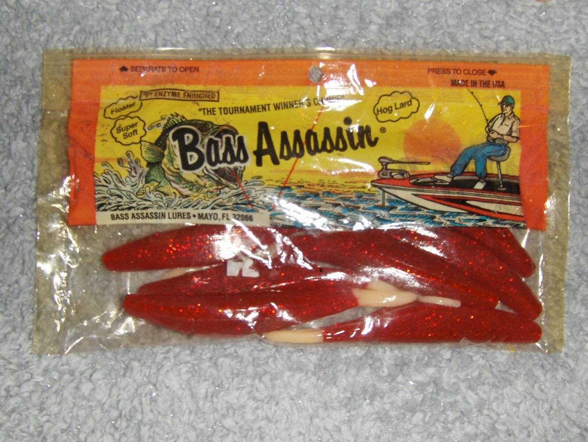 Lot De 6 Packs De Leurres Bass Assassin 5 Shad - 10 Leurres Par Pack - Pour Pêche En Eau Douce Ou Salée