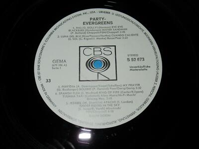 Ralph Dokin / Party Evergreens (CBS S 52 673) White Label Promo LP