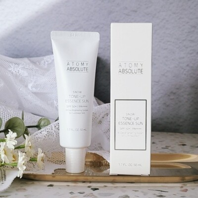 ATOMY Absolute Snow Tone-Up Essence Sun SPF50+ PA++++ 50ml Sonnencreme Sun Block