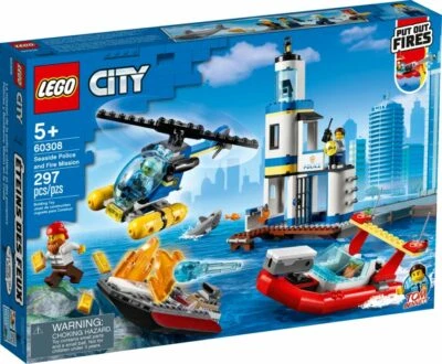 Lego City Los Guardacostas Y Los Bomberos En Misión 60308 Helicóptero - Imagen 1 de 2