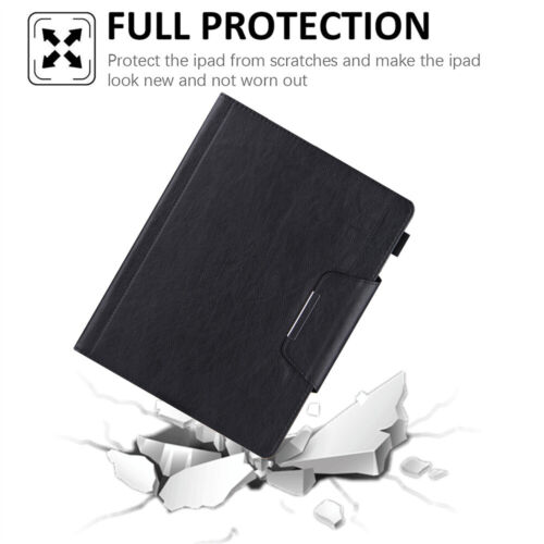 For iPad Mini/Air/Pro 9.7'' 11 12.9 13'' 2024 Magnetic Flip Wallet Leather Case - Picture 22 of 109