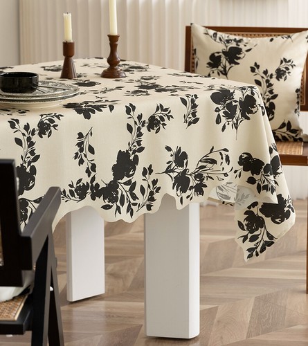 Floral Waterproof Table Cloth Spillproof Table Cover for Kitchen Restaurants - Picture 12 of 16