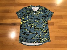 New L Nike Court Dri-Fit Advantage Tennis Top Shirt Printed Slim DR5654-379 Men