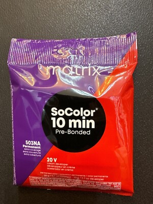 Matrix SoColor 10 Minute Permanent  & Developer Packettes  503NA sd