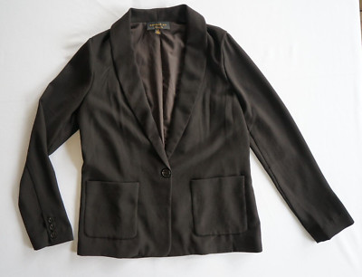Current Air Anthropologie Blazer Jacket Coat Black Career Women s Size XS