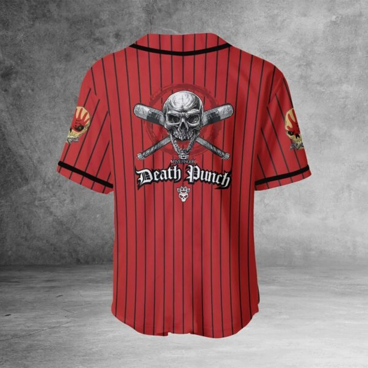Hot "Five-Finger-Death-Punch" Rock Band Baseball Jersey