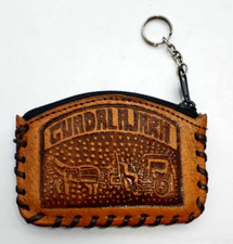 Vintage Leather Mexican Coin Purse Wallet Coin Pouch Hand Tooled Handmade Mexico