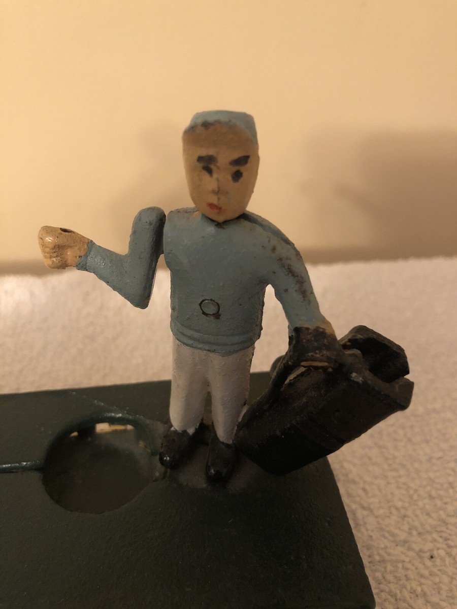 Cast Iron Birdie Putt Golfers Bank Missing Flag | eBay