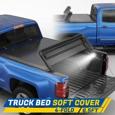 6.5FT 4-Fold Truck Bed Tonneau Cover for 04-08 Ford F150 05-08 Lincoln Mark LT