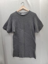 ASTR The Label Gray Short Sleeve Wool Blend Oversized Dress Size- XS