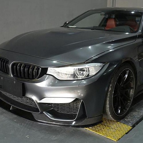 Per BMW F80 M3 F82 F83 M4 Fibra di Carbonio Paraurti Anteriore Labbro Splitter Spoiler Flap - Foto 2 di 10