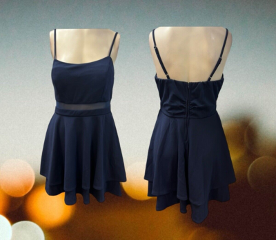 Emerald Sundae,Woman,Dress,Blue Navy,Sz M,Adjustable straps,Round  skirts,Zip.! | eBay