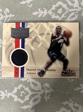 2001-02 Fleer Platinum Basketball National Patch Time JERSEY Shareef Abdur-Rahim