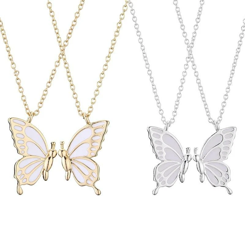 Matching butterfly necklaces deals