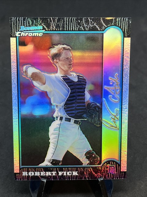 Robert Fick 1999 Bowman Chrome Gold Refractor #99 Detroit Tigers /25