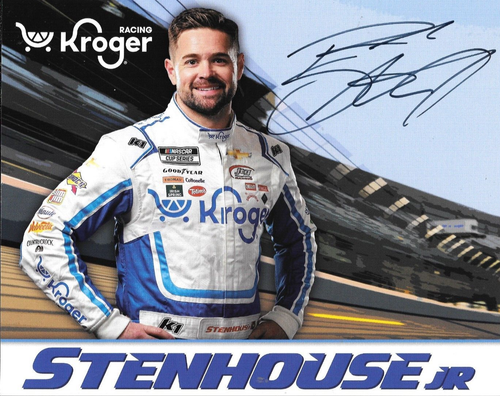 AUTOGRAPHED 2023 RICKY STENHOUSE JR DAYTONA 500 WINNER #47 NASCAR POSTCARD