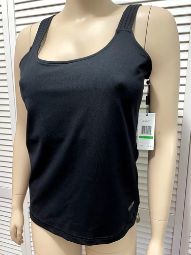 NWT $40 Calvin Klein Performance Tank Top LARGE Black Quick Dry - Picture 5 of 6