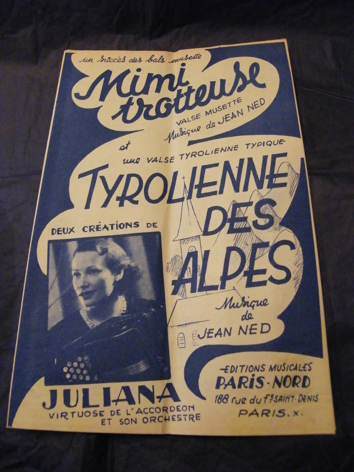 Mimi Trotteuse Jean Ned Tyrolienne Des Alpes Music Sheet