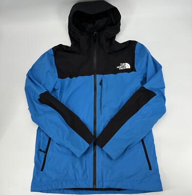 The North Face Jacket Mens Medium Blue All Weather Wind Breaker Water Resistant
