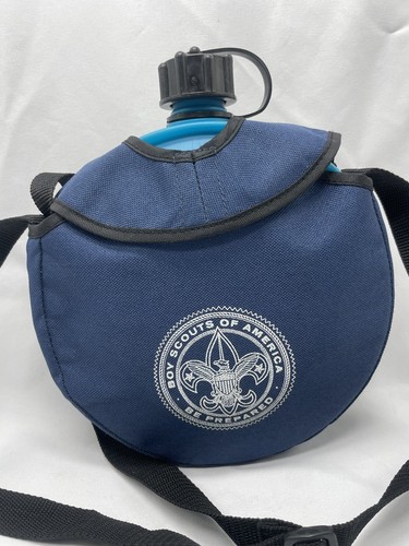 Bouteille d'eau Blue Boy Scout Cantien Boy Scouts Of America avec étui de transport - Photo 1/9